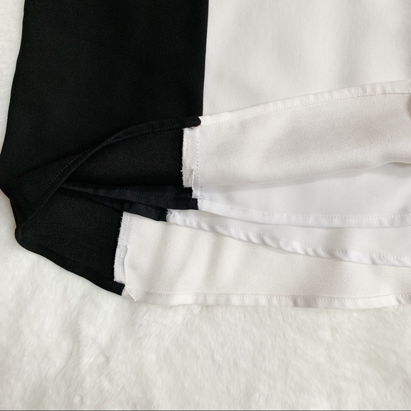 BCBGMaxAzria Sofya Cutout Colorblock Top Sz S - Picture 4 of 8